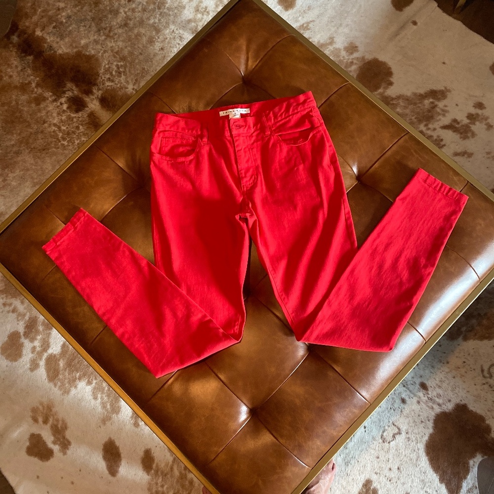 Trina Turk Red Jeans